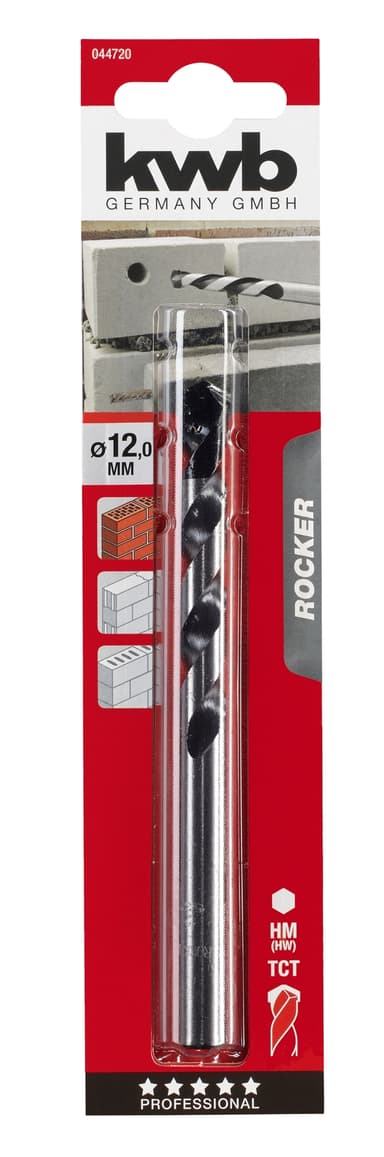 Murbor, ROCKER, 12,0 mm, SB-kort