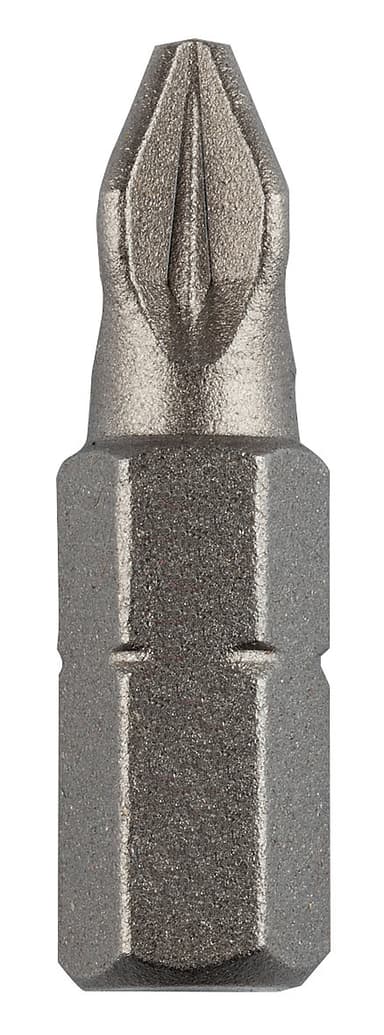 Skrutrekkerbits i S2-stål, 1/4", PZ2, 25 stk.