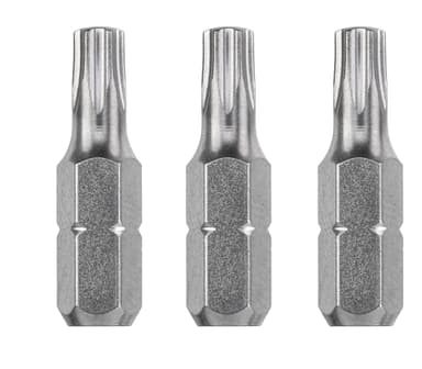 Bits, 25 mm, industri, T25, 3 st., på SB-kort