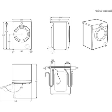Electrolux Serie 800 Tvättmaskin EW8F8669Q9 (9kg)