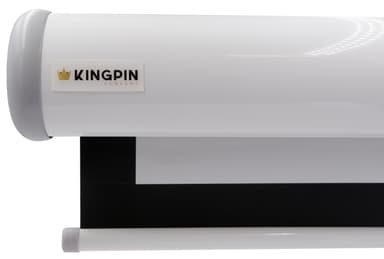 Kingpin 90" motordriven projektorduk (vit)
