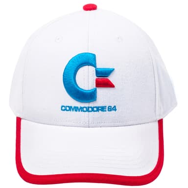 Commodore 64 böjd keps (vit)