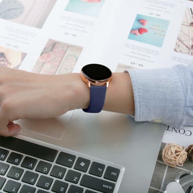Armband till Samsung Galaxy Watch 42mm - marinblå (S)