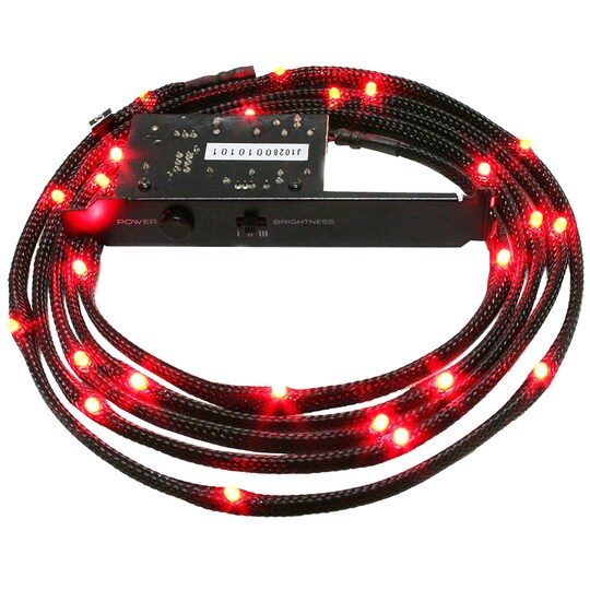 NZXT flätad röd kabel LED belysning (2 m)