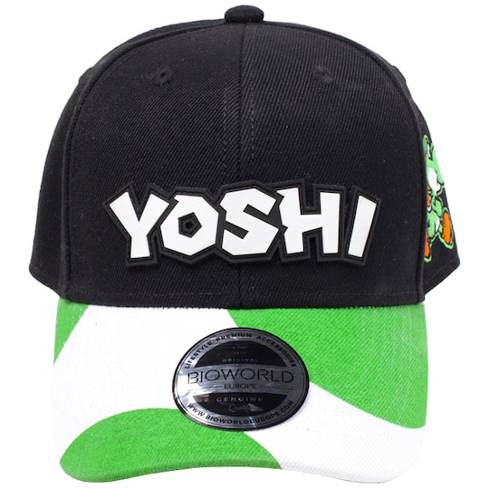 Nintendo - Yoshi välvd keps (svart/grön)