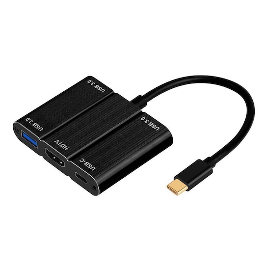 USB-C Multiport Adapter USB, HDMI, USB-C, PD laddare - 4Kx2K 60Hz