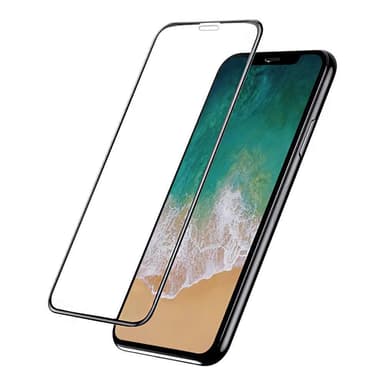 Skärmskydd iPhone X / XS Härdat glas Svart