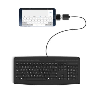 USB till MicroUSB OTG adapter - svart