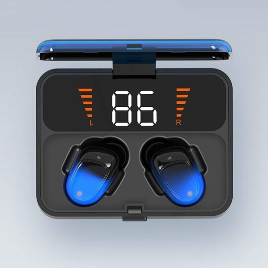 Trådlösa Bluetooth 5.0 In-ear hörlurar med touch Blå