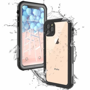 iPhone 11 Pro stöttåligt och vattentätt skal - svart/grå