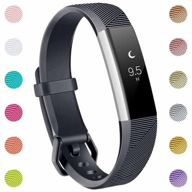Fitbit Alta/HR armband silikon Mörkgrå (S)