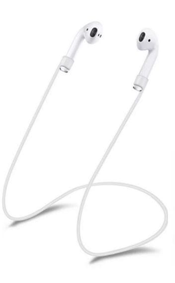 AirPod straps / hållare med skydd för laddningsfodral - vit