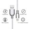 Lightning USB kabel - nylon - 1 meter