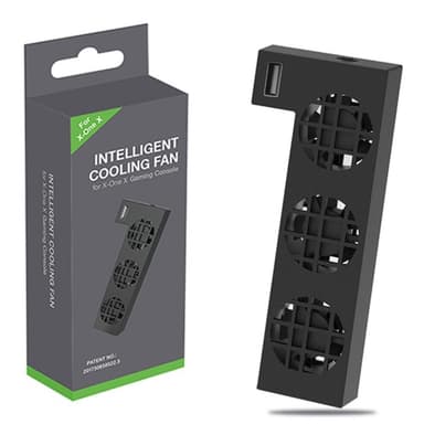 Kylfläkt för Xbox One X med extra USB-port