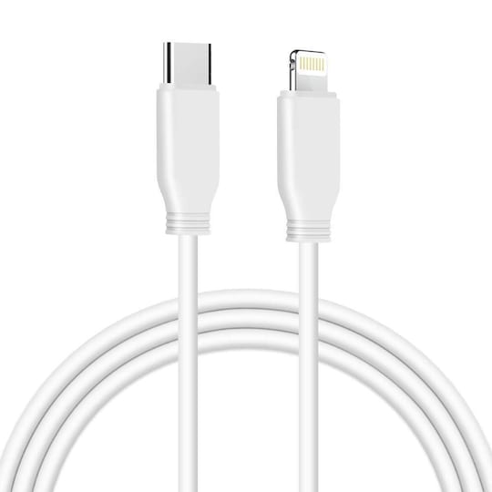 USB-C till Lightning kabel - vit - 1 m