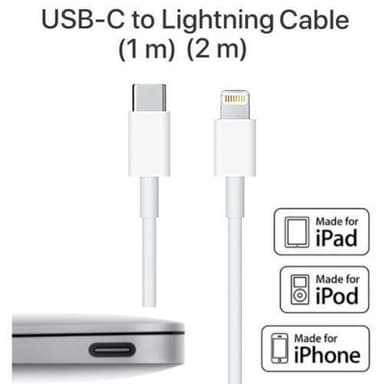 Lightning till USB-C 3.1 - data/laddningskabel 1.25m