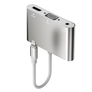 Lightning adapter till HDMI/VGA och audio 3.5 mm