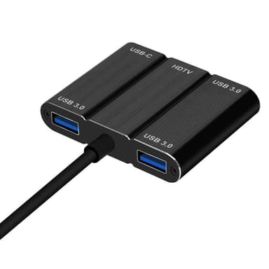 USB-C Multiport Adapter USB, HDMI, USB-C, PD laddare - 4Kx2K 60Hz