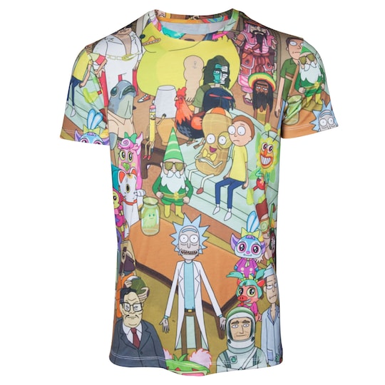 T-shirt Rick & Morty - Printed allover (S)