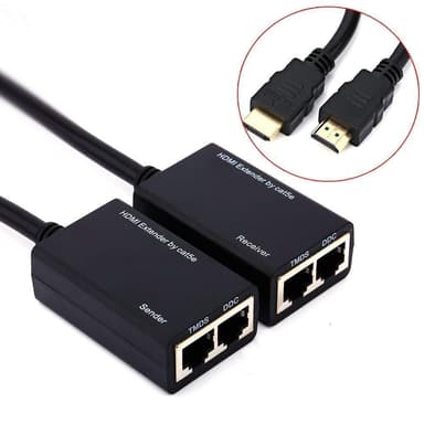 HDMI Extender förlängning för Cat5/6 30 m