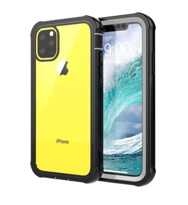 iPhone 11 skal med skärmskydd Svart/Silver