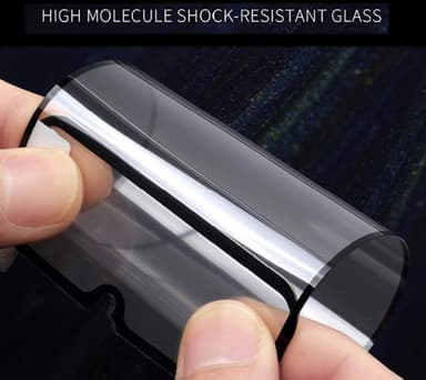 Skärmskydd iPhone 11 Pro Max Härdat glas Svart