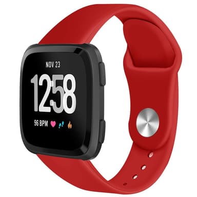 Fitbit Versa armband gummi - röd - S