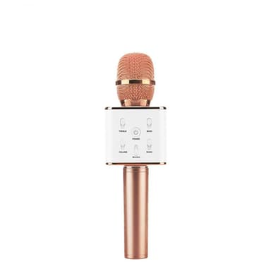 Bluetooth Karaoke mikrofon med högtalare 3W - Roseguld