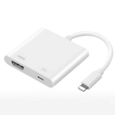 Lightning till HDMI adapter med genomgående laddning - full HD