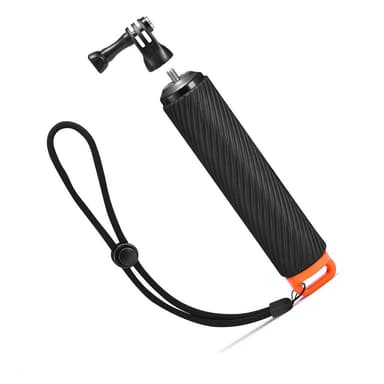 Flytande handtag med selfiestick till GoPro actionkamera - svart/orange