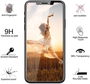 Skärmskydd iPhone 11 Pro / X / XS Härdat glas Transparent