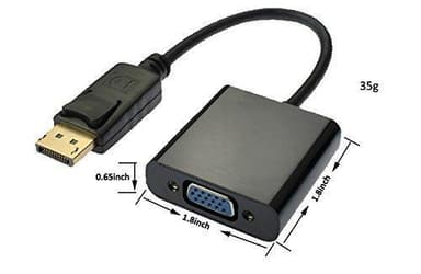 DP till VGA adapter - fullHD 1080p