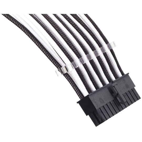 Phanteks Sleeved kabelförlängningskit (svart/vit)
