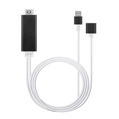Universal USB till HDMI adapter för iPhone och Android - svart