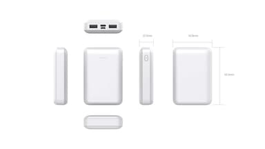 High-Speed 10000 mAh Powerbank - 2 USB - vit