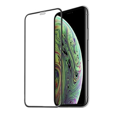 Skärmskydd iPhone X / XS Härdat glas Svart