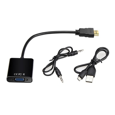 HDMI till VGA Adapter med 3.5 mm ljuduttag Elgiganten
