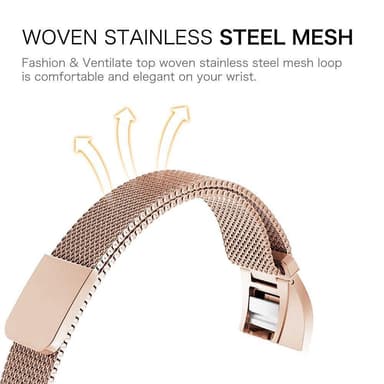 Fitbit Alta/HR armband Milanesisk Loop Roséguld (S)