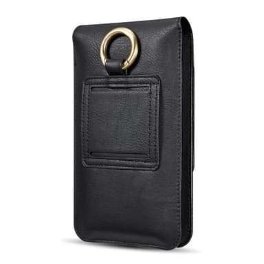 Universal mobilfodral 6.5 tum smartphone hölster PU-läder - svart