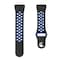 Fitbit Charge 3 armband i silikon svart/blått - L