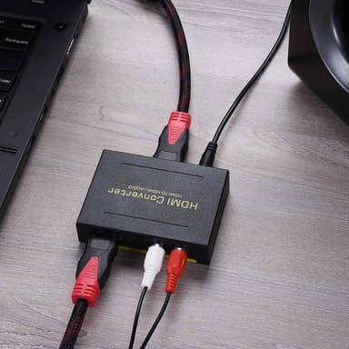 HDMI till HDMI + ljud (SPDIF och R/L) - ljuddelare för HDMI 1080p