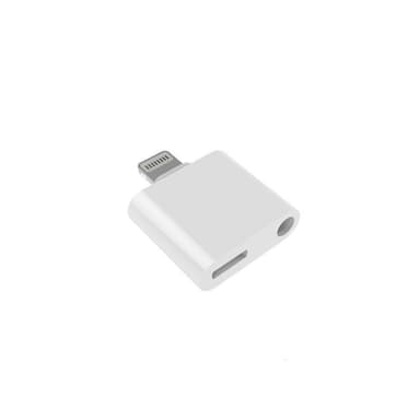 Ljud och ström adapter till iPhone (3.5 mm + Lightning)