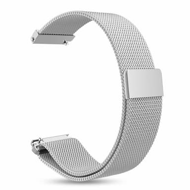 Armband Samsung Gear S2 Classic / Gear Sport - 20 mm - milanesisk loop - silver