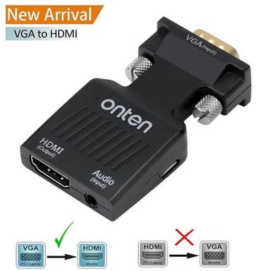 VGA till HDMI kompatibel adapter
