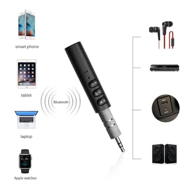 Bluetooth adapter/mottagare för bil - svart