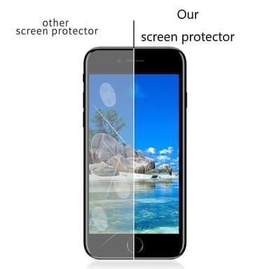 iPhone 7/8 skärmskydd i härdat glas