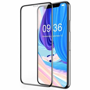 Skärmskydd iPhone XS Max Härdat glas Svart