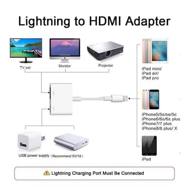 Lightning till HDMI Adapter
