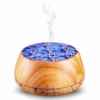 Aroma Diffuser Luftfuktare med Bluetooth högtalare och lampa