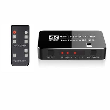 HDMI Switch 4x1 - full HD 1080P, 4Kx2K, 3D, ARC